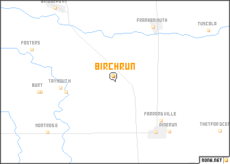 map of Birch Run