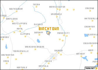 map of Birchtown