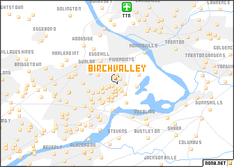 map of Birch Valley