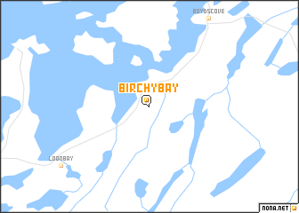map of Birchy Bay