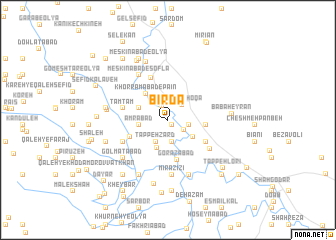 map of Bīrdā