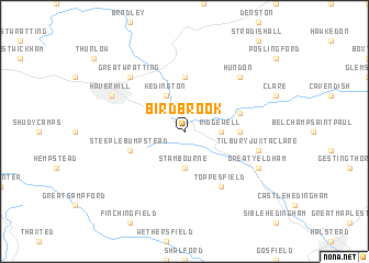 map of Birdbrook