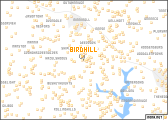 map of Bird Hill