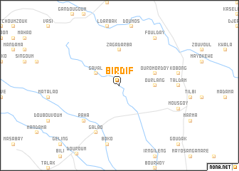 map of Birdif