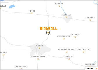 map of Birdsall