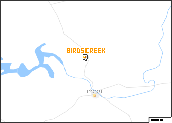 map of Birds Creek