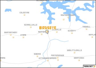 map of Birdseye