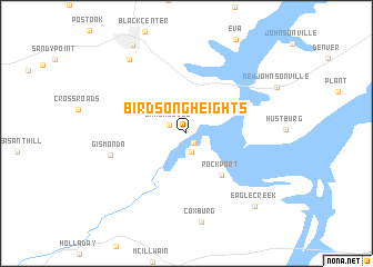 map of Birdsong Heights