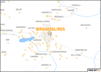 map of Birdwood Lines