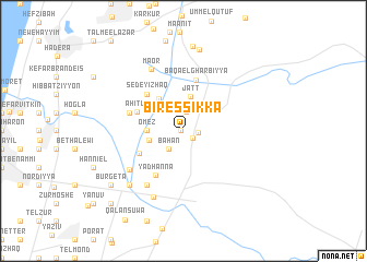 map of Bīr es Sikka