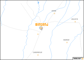 map of Bīrganj