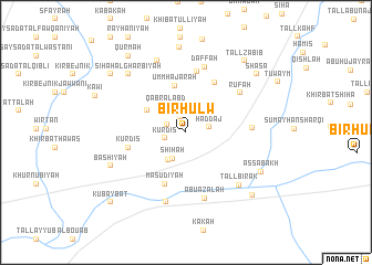 map of Biʼr Ḩulw