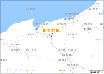 map of Biriatou