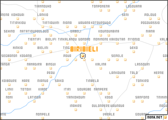 map of Biribiéli