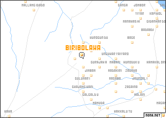 map of Biri Bolawa