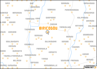 map of Biricodou