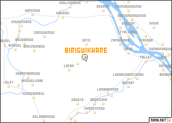 map of Birigui Kwaré