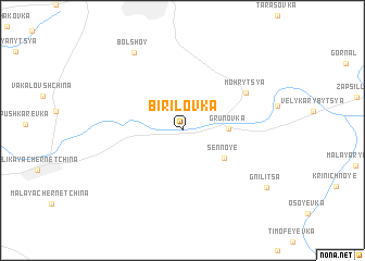 map of Birilovka