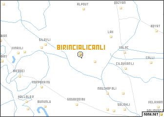 map of Birinci Əlicanlı