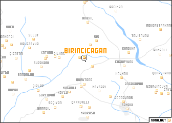 map of Birinci Çağan