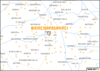 map of Birinci Qaradǝmirçi