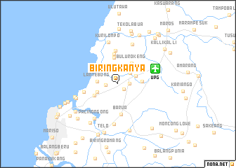 map of Biringkanya