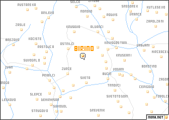 map of Birino