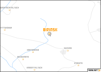 map of Birinsk