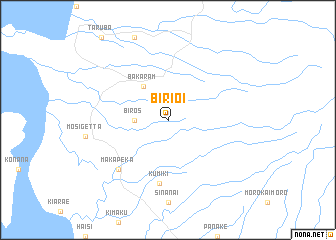 map of Birioi