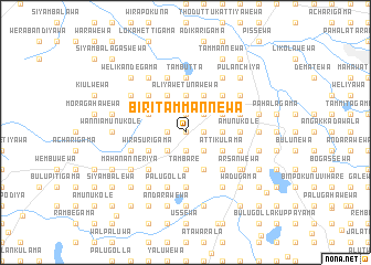 map of Biri Tammannewa