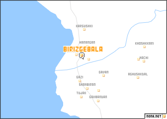 map of Bīrīzg-e Bālā
