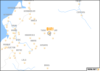 map of Biri