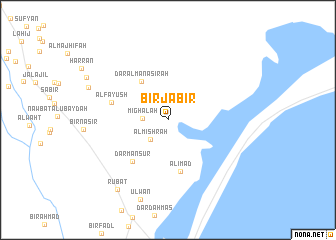 map of Biʼr Jābir