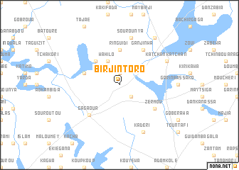 map of Birjin Toro