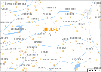 map of Birjlāl