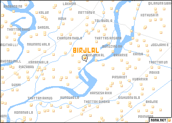 map of Birj Lāl