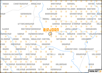 map of Bīrjoān