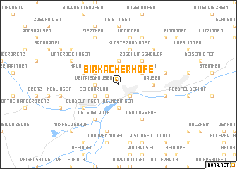 map of Birkacherhöfe