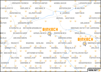 map of Birkach