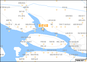 map of Birka