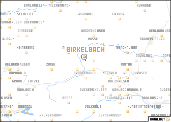 map of Birkelbach