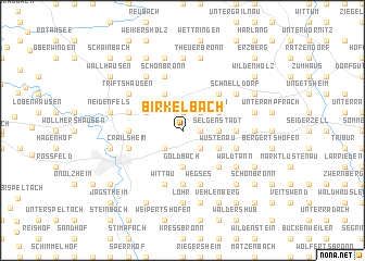 map of Birkelbach