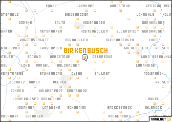 map of Birkenbusch