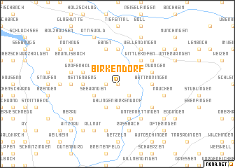 map of Birkendorf