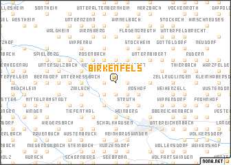 map of Birkenfels