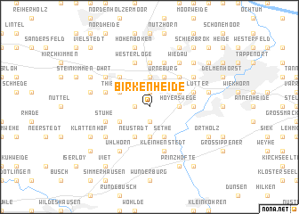 map of Birkenheide