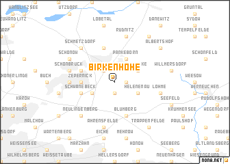 map of Birkenhöhe