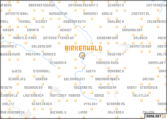 map of Birkenwald