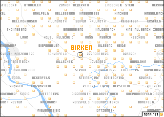 map of Birken
