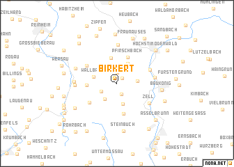 map of Birkert